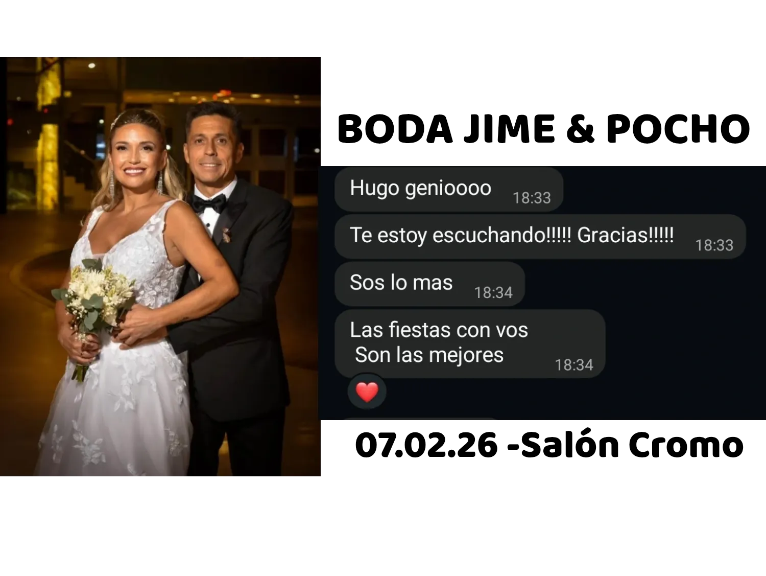 Testimonio boda Jime y Pocho